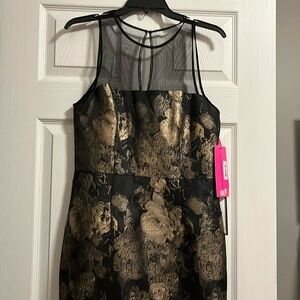 Black and Gold new w/tags Betsy Johnson dress size 8